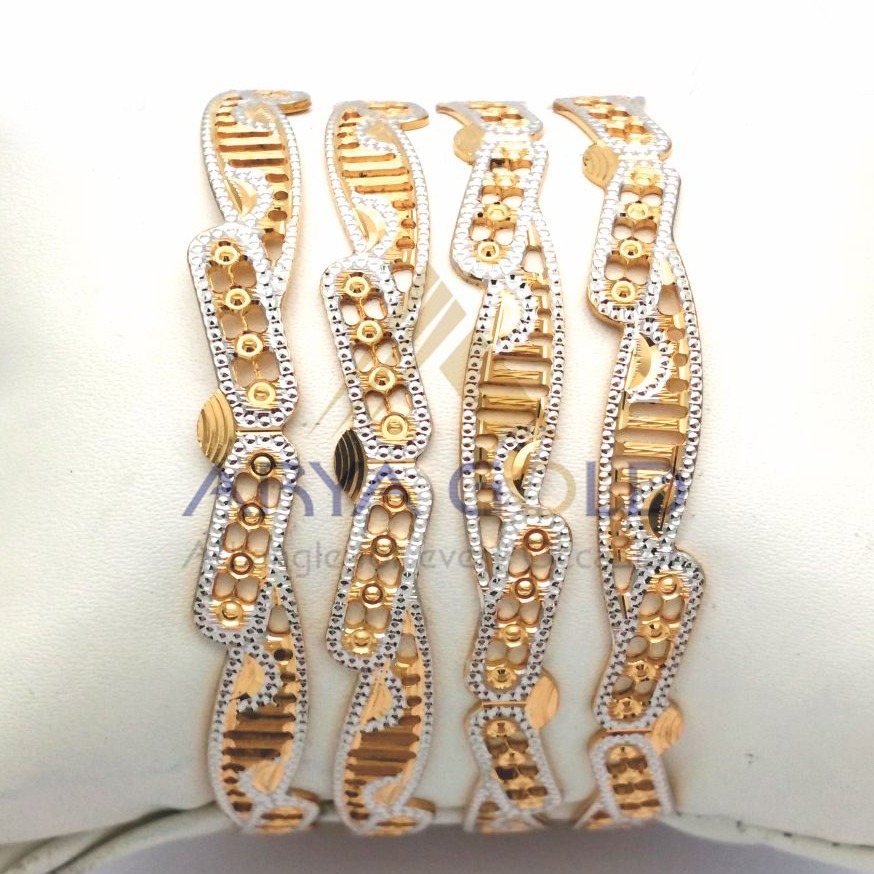 Gold hallmark cnc bangle - Cp637