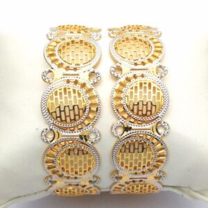 Gold hallmark cnc +jali bangle - CLJ634