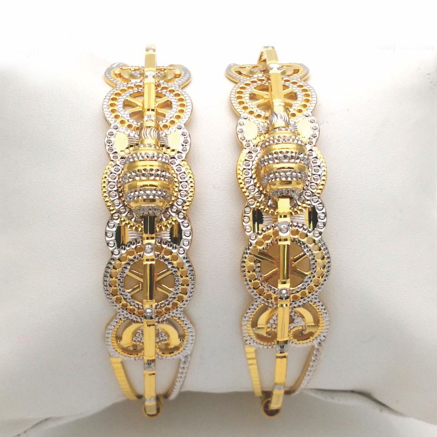 Gold hallmark cnc +MANI bangle - CML621