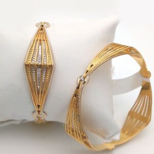 Gold hallmark cnc +TAR bangle - CLJ617