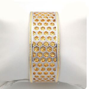 Gold hallmark cnc +LASER bangle - CLJ614