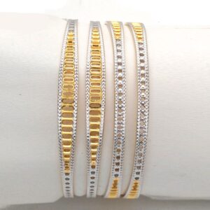 Gold Hallmark CNC bangle - CP558