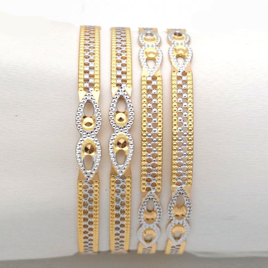 Gold hallmark cnc bangle - cp557