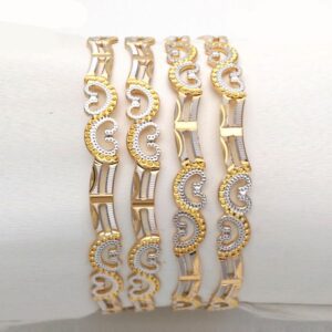 Gold Hallmark CNC bangle - CP556