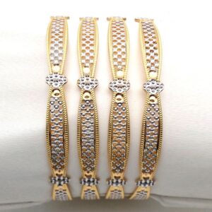Gold hallmark cnc bangle - cP554