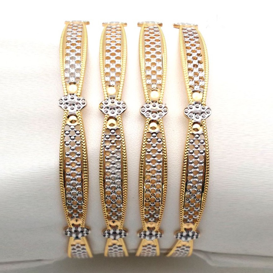 Gold hallmark cnc bangle - cP554