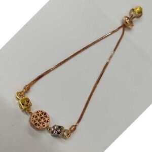 Chain lock 3 tone braclets