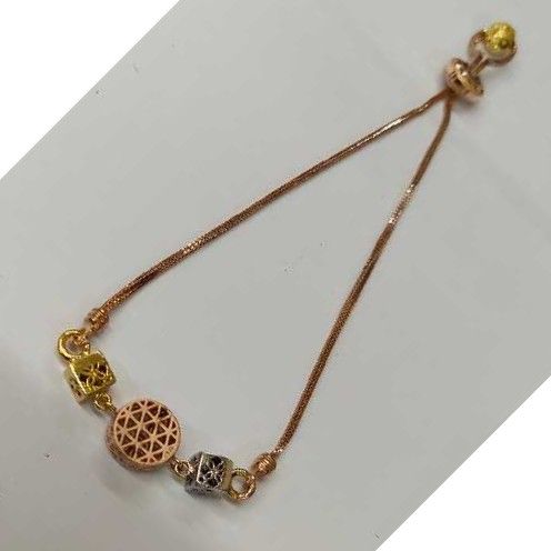 Chain lock 3 tone braclets