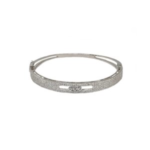 Movable Diamond 925 Sterling Silver Watch MGA - BRS2424