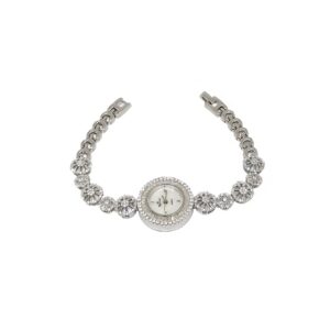 White Chowki Diamond 925 Sterling Silver Watch MGA - WCS0011