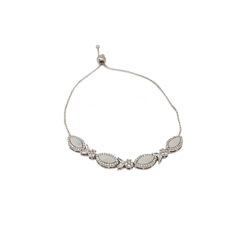 Beautiful MOP Bracelet 925 Sterling Silver MGA - BRS2407