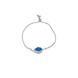 Blue MOP Diamond 925 Sterling Silver Bracelet MGA - BRS2415