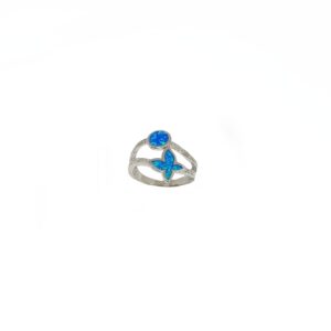 Blue MOP Ring In 925 Sterling Silver MGA - LRSL5322
