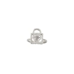 Lock Design Ring In 925 Sterling Silver MGA - LRS5316