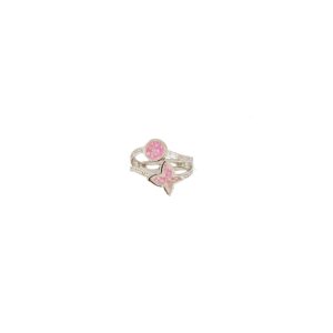 Floral And Dot New Design In 925 Sterling Silver MGA - LRS5317