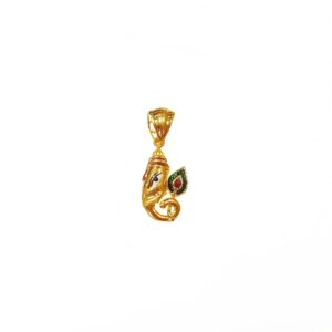 Shree Ganapatiji Pendant In 18K Gold MGA - PDG1341