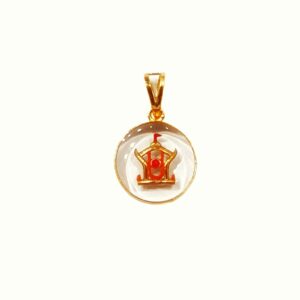 Akshar Deri Pendant In 18K Gold MGA - PDG1351