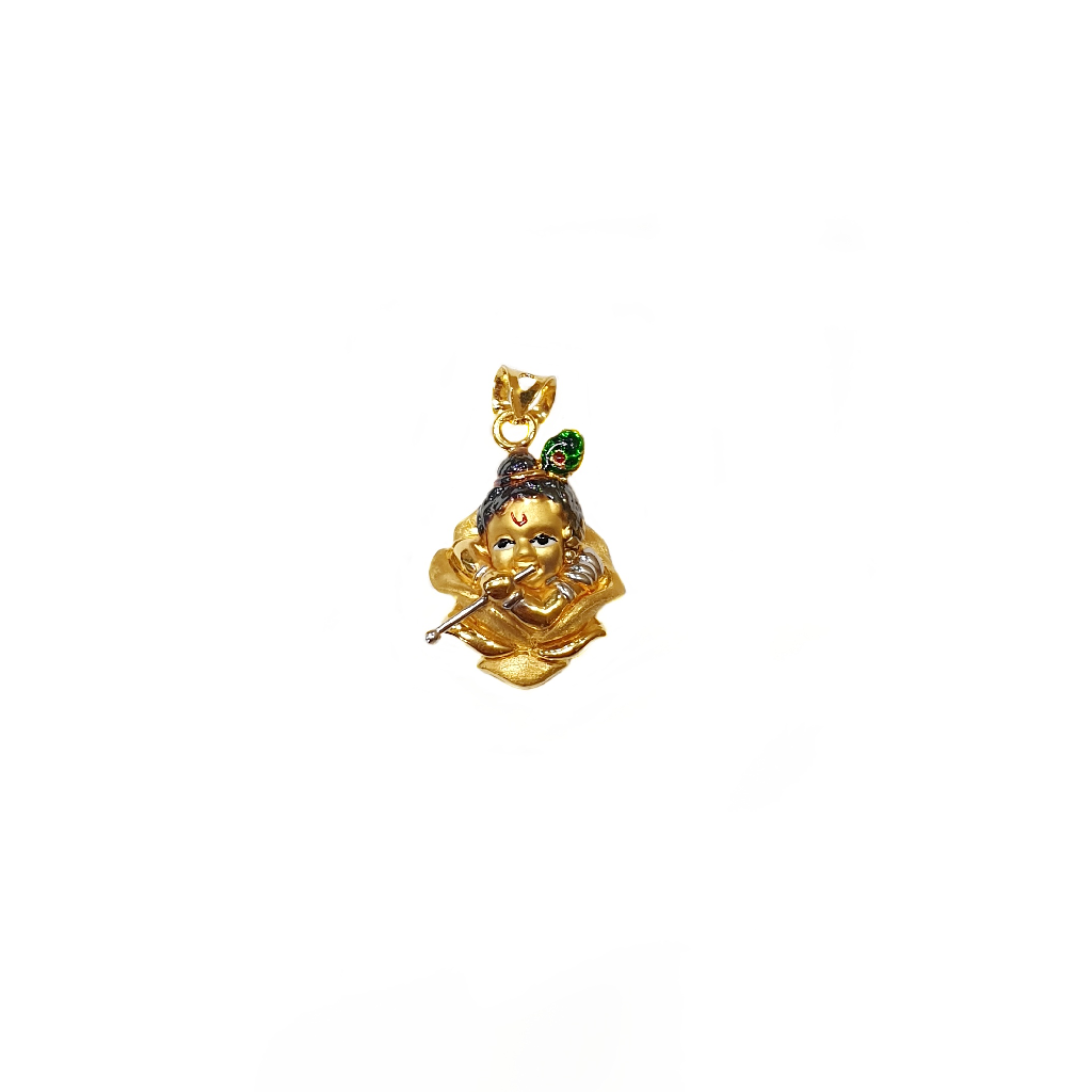 Shree Krishna Pendant In 18K Gold MGA - PDG1342