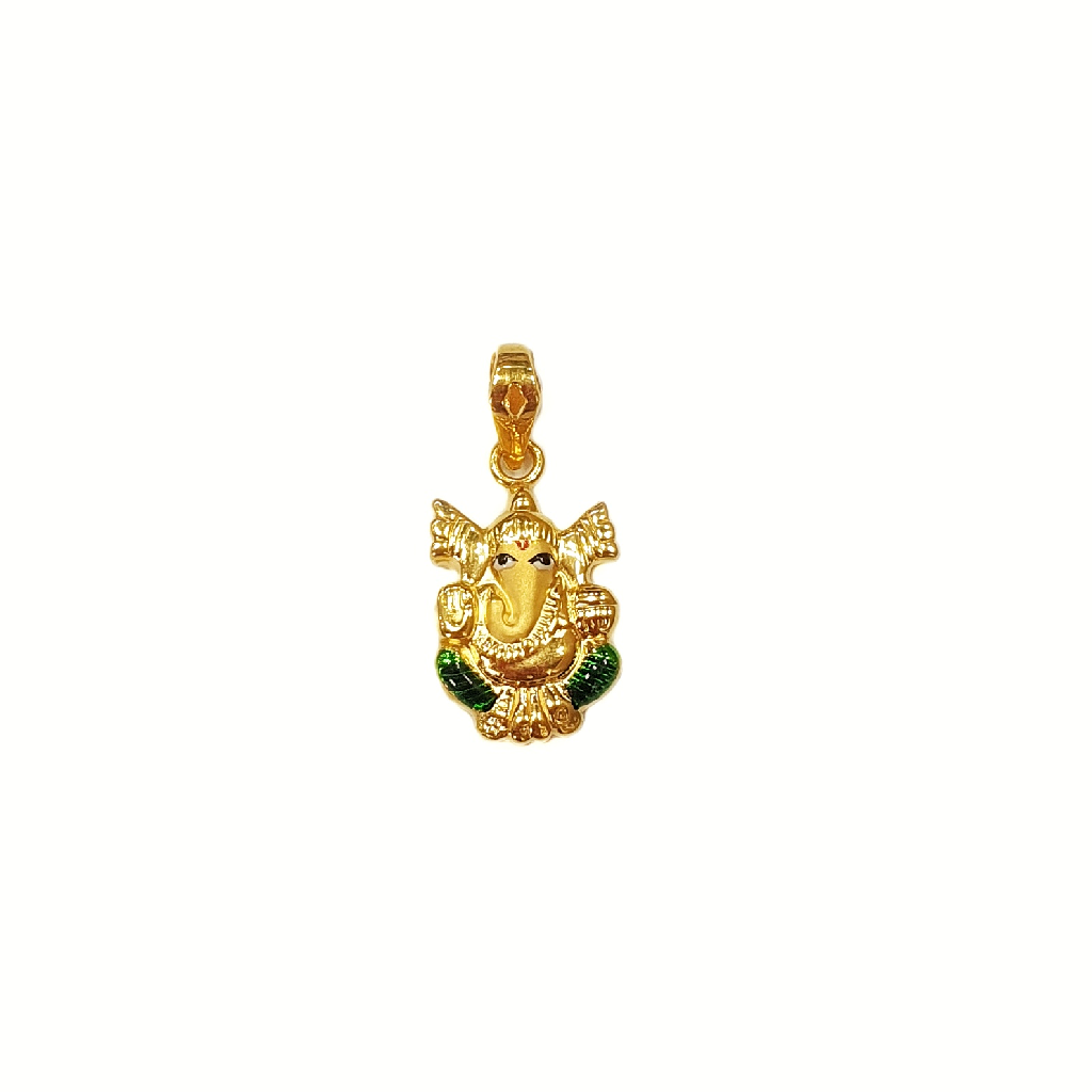 Shree Ganeshji Pendant In 18K Gold MGA - PDG1345