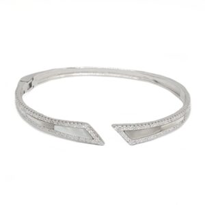 925 Sterling Silver Kada Bracelet MGA - BRS2383