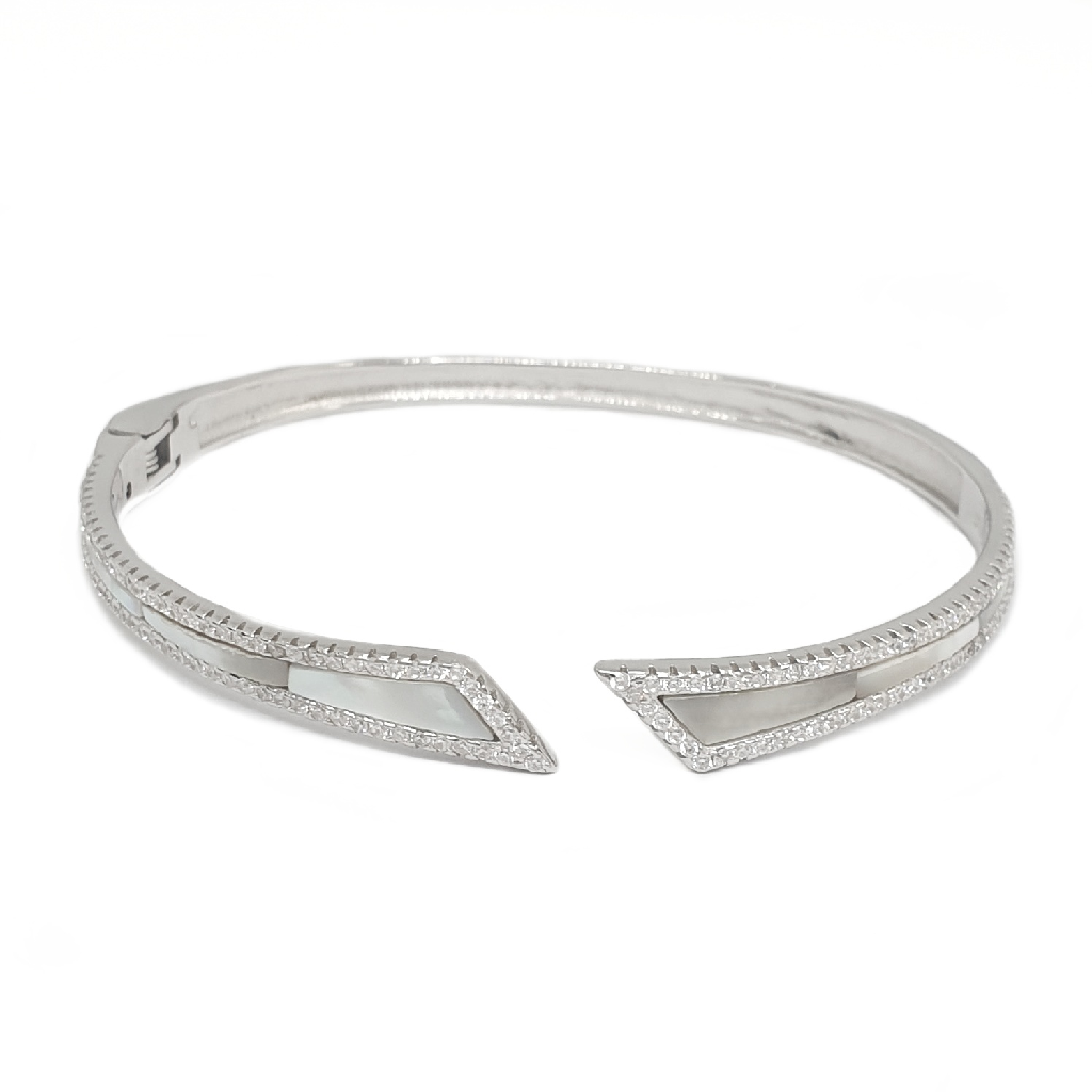 925 Sterling Silver Kada Bracelet MGA - BRS2383