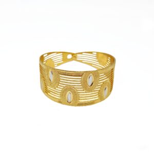One Gram Gold Plated Kada Bracelet MGA - BRE0135