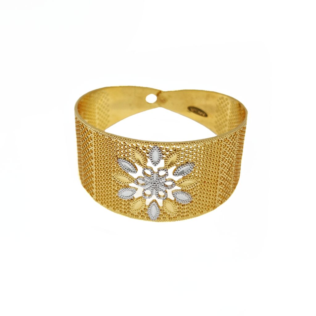 Middle Flower Design In 1 Gram Gold Plated MGA - BRE0136