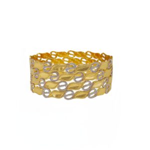Fancy Beautiful 1 Gram Gold Plated Bangles MGA - BGE0602