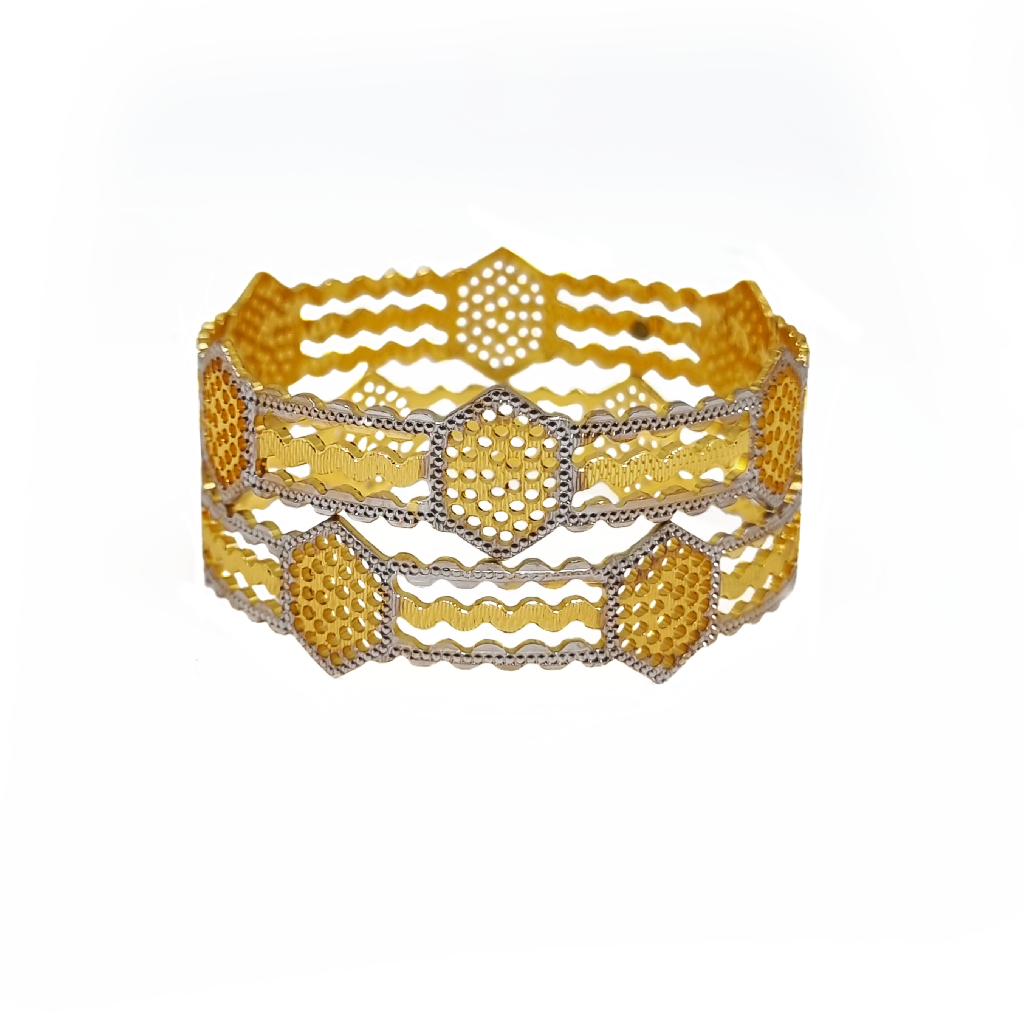 New Designer 1 Gram Gold Plated Bangles MGA - BGE0600