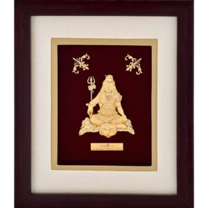 Shiv Frame In 24K Gold Foil MGA - AGE0359