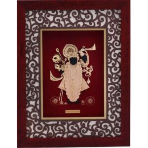 Shreenathji Frame In 24K Gold Foil MGA - AGE0361