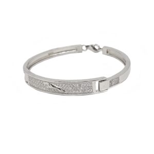 Jaguar Logo Kids Bracelet In 925 Sterling Silver MGA - BRS2356