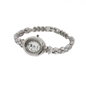Diamond Fancy Watch In 925 Sterling Silver MGA - WCS0006