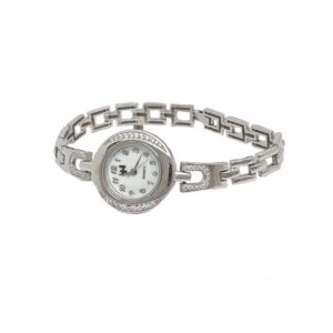 Fancy Simple Watch In 925 Sterling Silver MGA - WCS0005