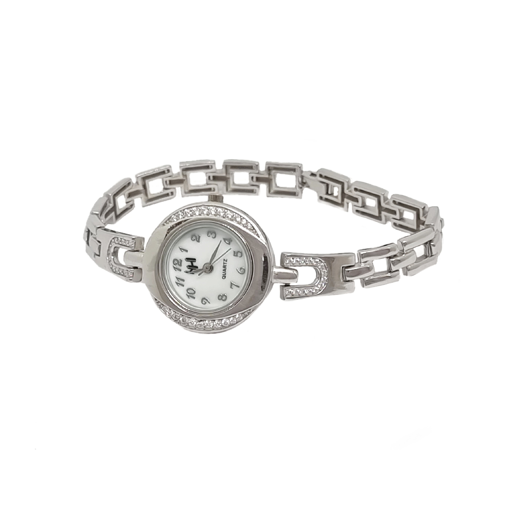 Fancy Simple Watch In 925 Sterling Silver MGA - WCS0005