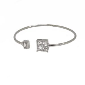 Square Design Kada Bracelet In 925 Sterling Silver MGA - BRS2350