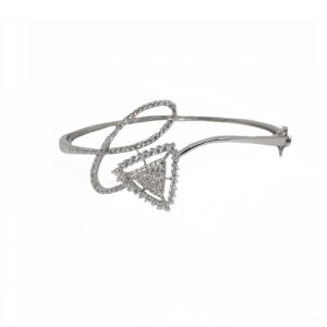 Fancy Kada Bracelet In 925 Sterling Silver MGA - BRS23R7