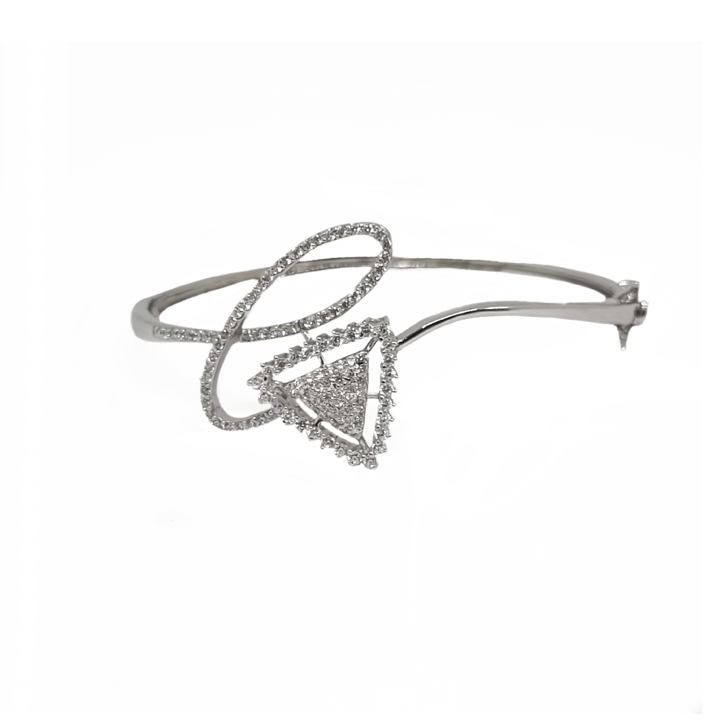 Fancy Kada Bracelet In 925 Sterling Silver MGA - BRS23R7