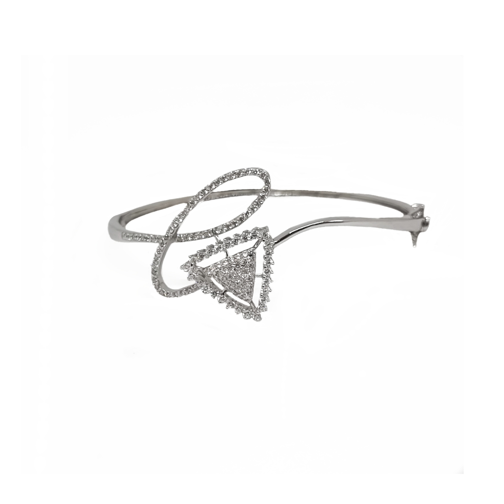 Fancy Kada Bracelet In 925 Sterling Silver MGA - BRS23R7