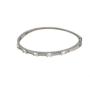 Fancy Kada Bracelet In 925 Sterling Silver MGA - BRS2346