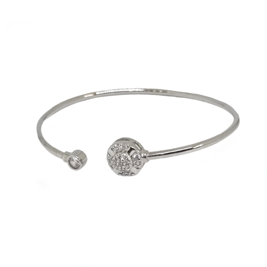 Simple Fancy Kada Bracelet In 925 Sterling Silver MGA - BRS2351