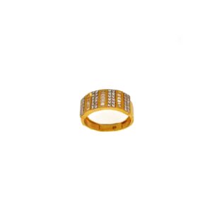 Chowki Diamond Fancy Gents Ring In 22K Gold MGA - GRG0395