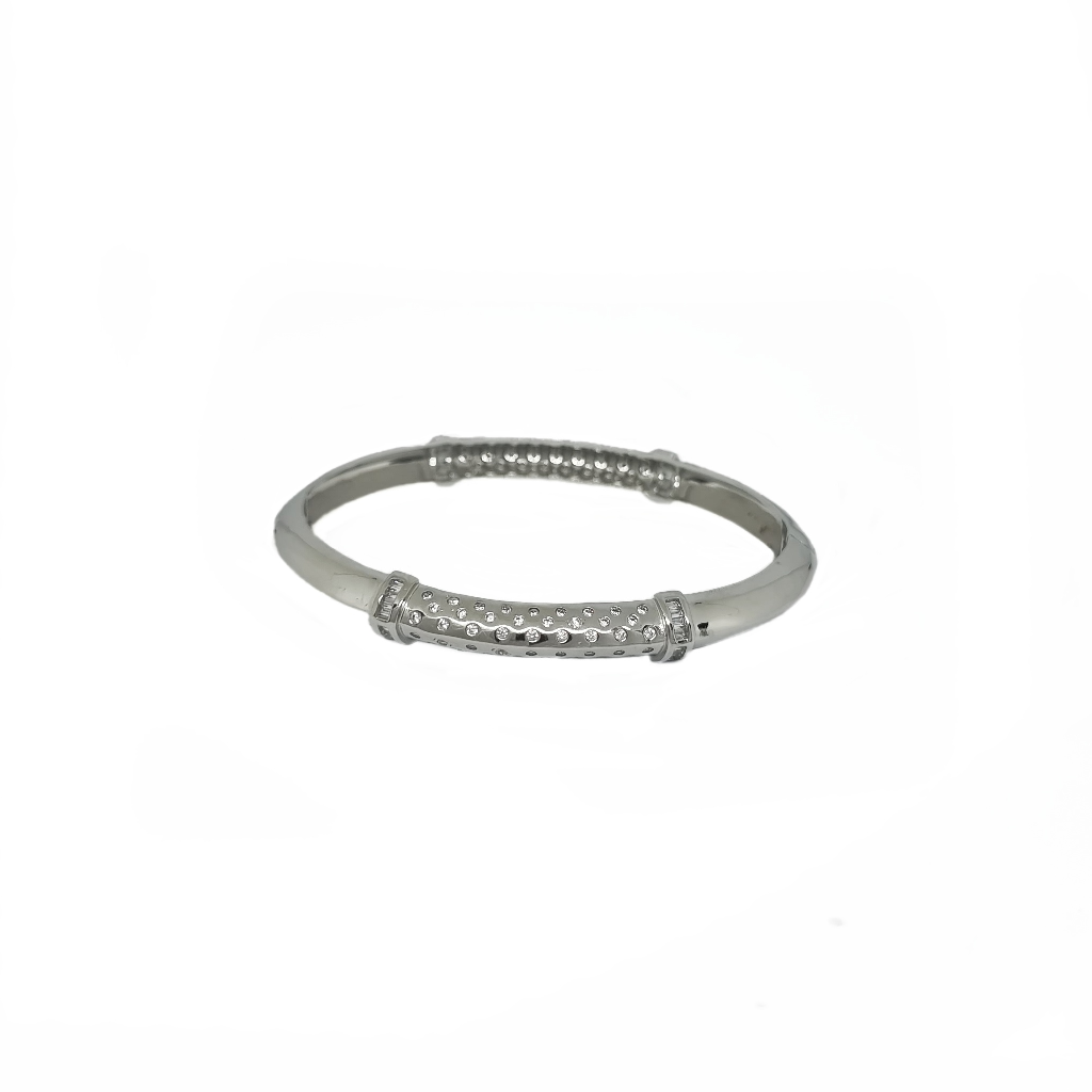 Fancy Gents Kada Bracelet In 925 Sterling Silver MGA - BRS2297