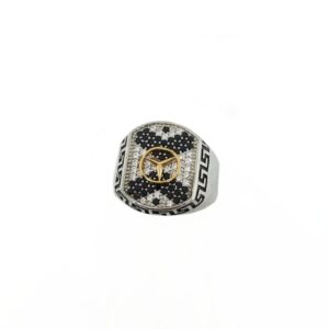 Mercedes Symbol Gents Ring In 925 Sterling Silver MGA - GRS2761