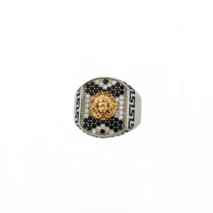 Fancy Gents Ring In 925 Sterling Silver MGA - GRS2762
