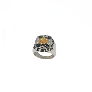 Fancy Gents Ring In 925 Sterling Silver MGA - GRS2762
