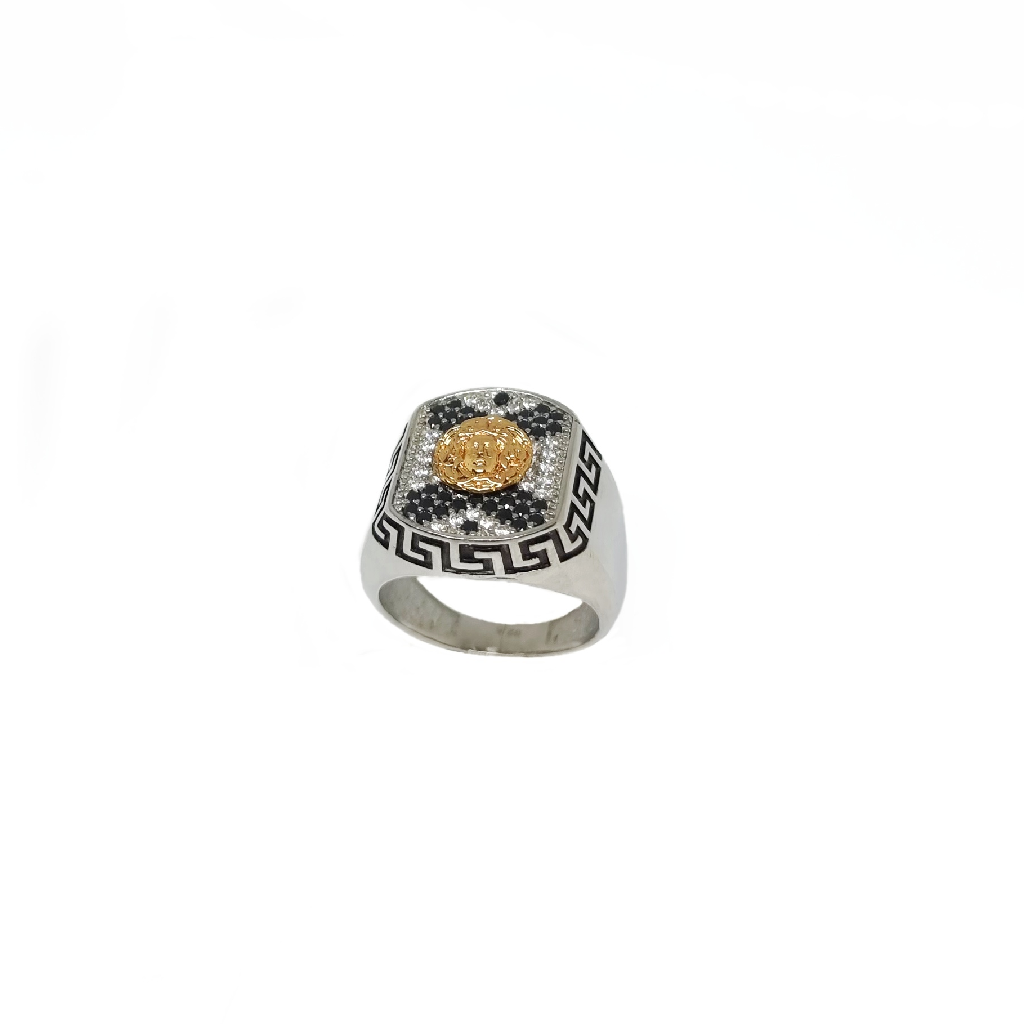 Fancy Gents Ring In 925 Sterling Silver MGA - GRS2762