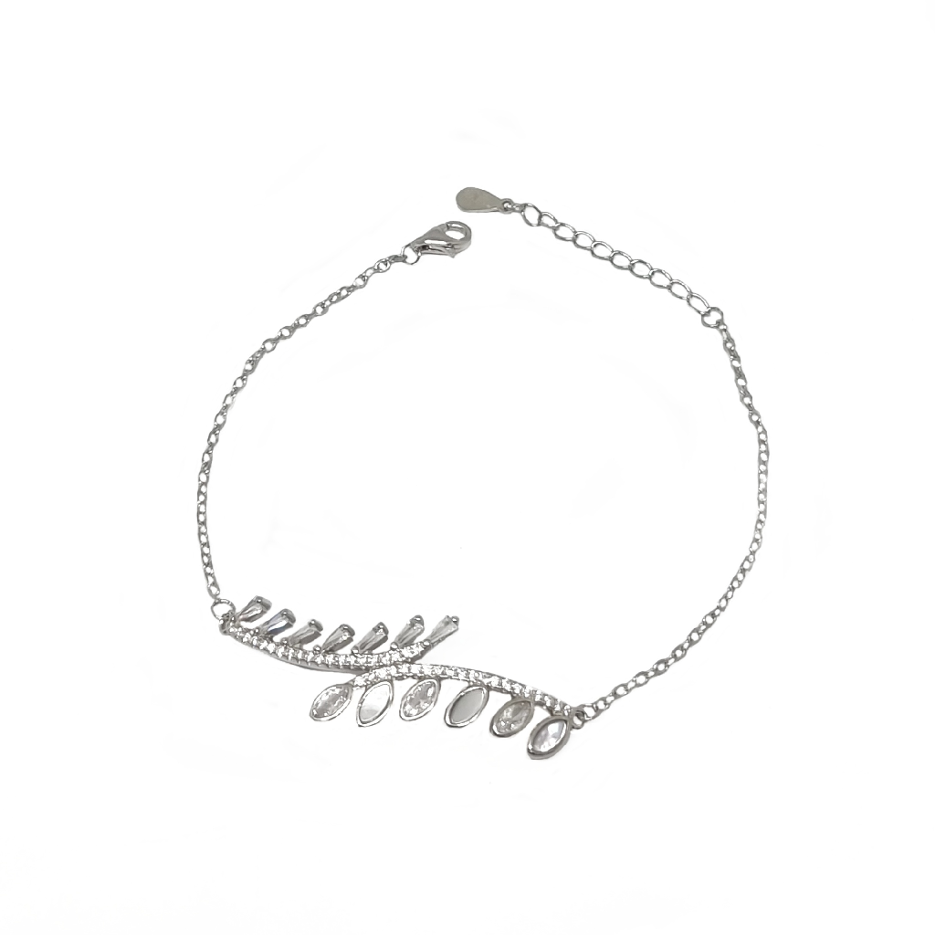 New Leaf Bracelet In 925 Sterling Silver MGA - BRS2277