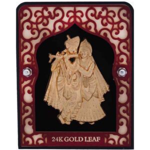 Shree Radhe Krishna Frame In 24K Gold Foil MGA :- AGE0287