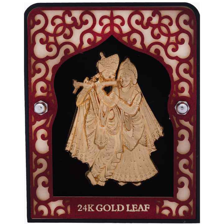 Shree Radhe Krishna Frame In 24K Gold Foil MGA :- AGE0287